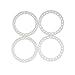 RCLIONS 4pcs Aluminum Replacement Wheel Rim Beadlock Ring for 1:10 RC Crawler Car 1.9