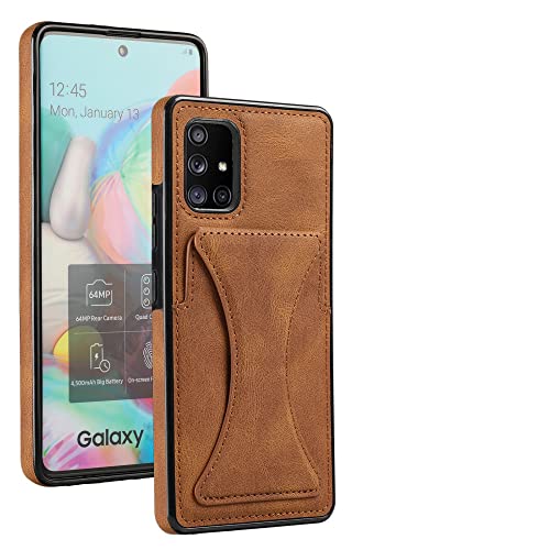 Coque en cuir Galaxy S21 Ultra HUILUN de couleur marron