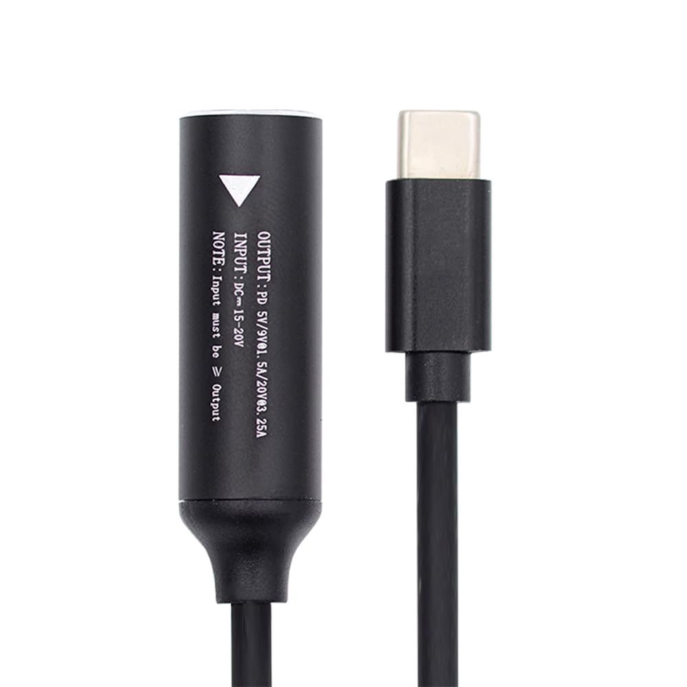 DC5525 Auf USB-C Kabel – Ladekabel Mit PD-Chip Für Laptops & Handys (17,4 Cm)