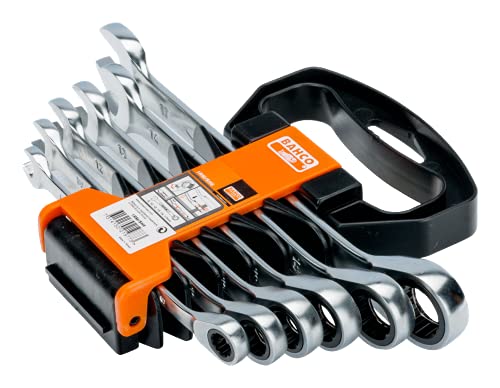 Bahco 1RM/SH6 Ratchet combination spanner Set, 8-17mm