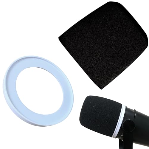 RhymKawa MV7 �|�b�v�t�B���^�[ Shure MV7�AMV7i�AMV7+�AMV7X�A�}�C�N�E�B���h�X�N���[���J�o�[�A���Ɣ��̃��e�[�i�[�����O�p