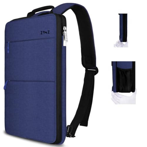 ZINZ Sac à Dos Fin et Extensible pour Ordinateur Portable, Résistant à l'eau, Compatible avec MacBook Pro 16" 2026-2019 M4 M3 M2 M1, Mac 15,4" et la plupart des PC 15"-16",B01L01