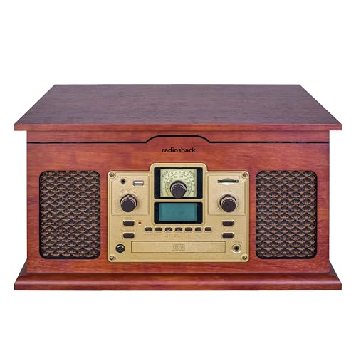 RadioShack Vintage Turntable with Bluetooth and FM Radio