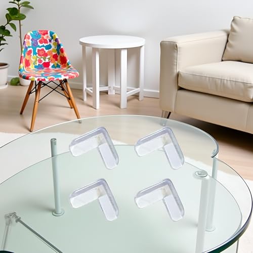 Image of 4Pcs Transparent Table Corner Protector Angle Pad Child Corner Guard Baby Table Corner Bumper Attractive,Safety