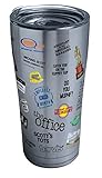 Tervis Triple Walled The Office Insulated Tumbler Cup Keeps Drinks Cold & Hot, 20oz - Stainless,...