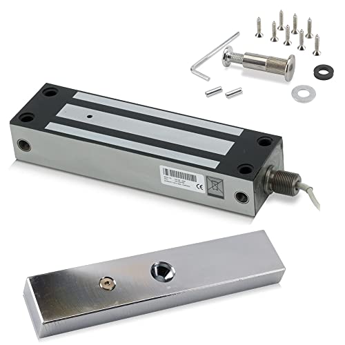 SecureMyDoor IP67 Weather Resistant External Magnetic Lock, Stainless Steel, 800 lbs/ 363 kg Holding Force