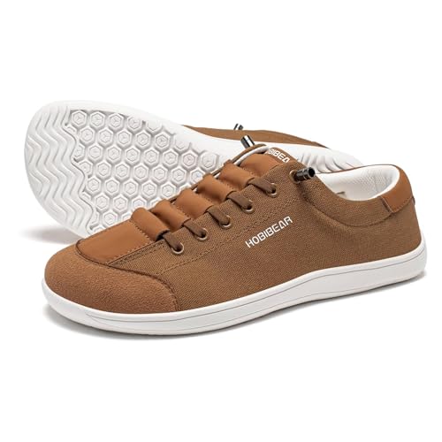 Image of HOBIBEAR Barefoot Minimalist Shoes Womens Mens | Zero Drop | Wide Width Canvas Slip-on Shoes