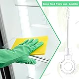 2PCS Universal Fridge Freezer Drain Hole Plunger Refrigeration Plunger,Refrigerator Drain Hole Plastic Plunger,Mini Fridge Drain Hole Cleaning Tool Fridge Accessories Drain Unblocker(9.5cm,WHITE) - Image 4