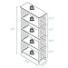 Casual Home Mission Style 5-Shelf Bookcase, Walnut