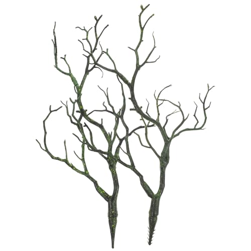 Didiseaon 2 Ramas Artificiales Decorativas para Jarrón Ramas Falsas Verdes de Simulación Decorativas Hogar y Fiestas sin Mantenimiento Ideales para Centros de Mesa y Decoración Interior