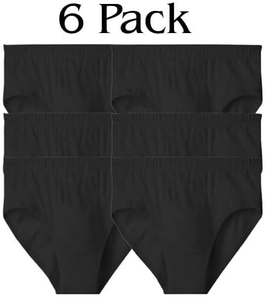 Clossy London 6 Pack Premium Mens briefs pants Black Breathable Multipack Soft Cotton for Ultimate Comfort Underwear4