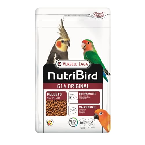 Versele-Laga Nutribird G14 Original | 1 kg | Alimentation d'entretien pour Grandes perruches Adultes | Granulés extrudés | pour Soutenir la Flore intestinale...