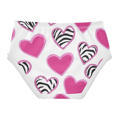 Girls' Hipster Panties Comfort Underwear for Young Girls animal Heart Print Decorative Material2