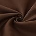 MEILA Bed Skirt Three Fabric Sides Elastic Wrap Around Dust Ruffled Solid Bed Skirts Easy On/Easy Off 16 Inch Tailored Drop, Chocolate, Queen/King