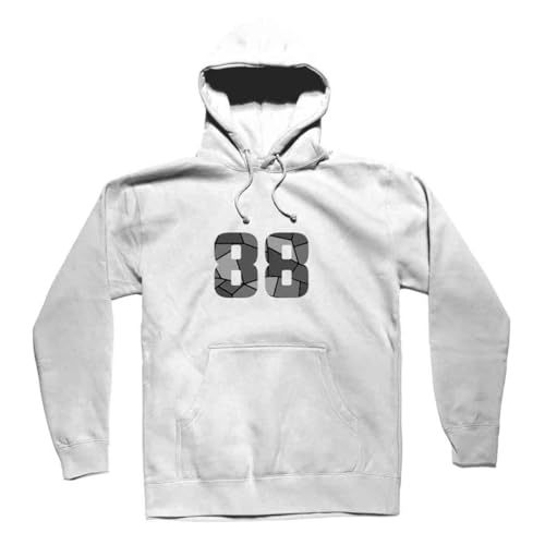 Hoodie sweatshirt 88 Number blanc pour homme et femme au style unisexe