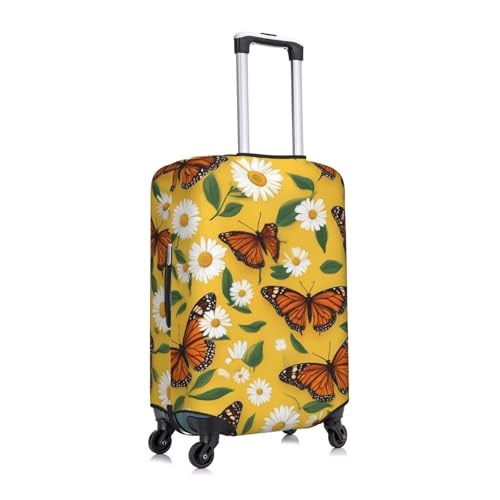 Monarch Butterfly Luggage Cover Elastic Washable Protector Anti-Scratch Travel Suitcase Covers With Concealed Zipper For 18-32 Inch Luggage Medium3