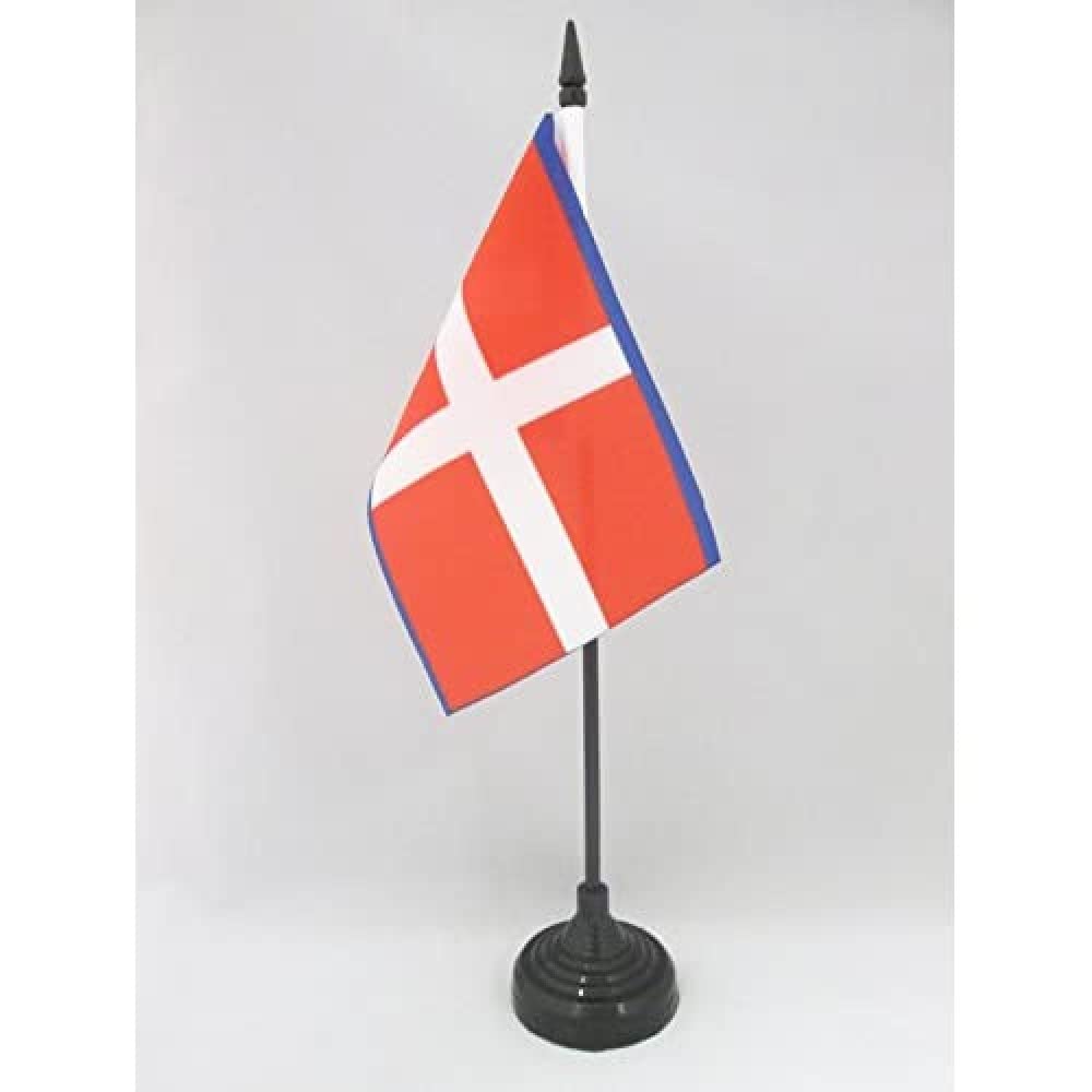 AZ FLAG, Kingdom of Savoy Table Flag 4'' x 6'', Duchy of Savoy Office Mini Banner 100% Polyester 15 x 10 cm