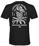 Howitzer Style - Camiseta para hombre Brother Keeper Military Grunt MFG, Negro -, Small