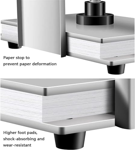 Macchina da stampa manuale per carta per appiattire libri, buoni, fatture, bollette, assegni e libretti, compatta ed efficiente