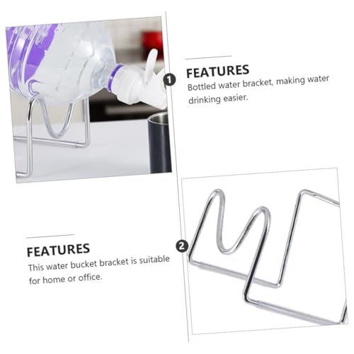 Support pour distributeur d'eau 5L porte-bouteille acier inoxydable - 8