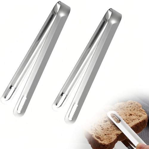 SI SEN 2 Pezzi Pinze in Acciaio Inossidabile, Pinze da Cucina, Gadget Cucina, per Cucina, Riparazioni, Frutti di Mare e Barbecue