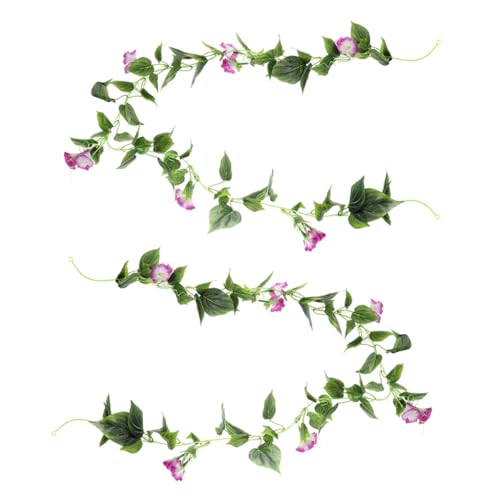 Enredaderas de flores artificiales TOYANDONA de 2 piezas para decoración de pared 2