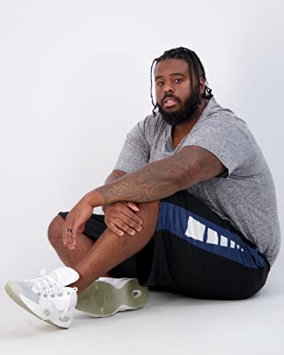 Image of Real Essentials Men's Big & Tall 3-Pack Dry Fit & Mesh Active Athletic Perfomance Shorts (3X-5X)