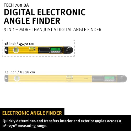 Image of STABILA TECH 700 DA Digital Electronic Angle Finder 18 inch , Cat. Number 39018