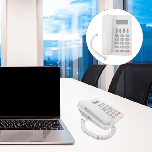 Teléfono fijo Zerodeko con cable para oficina blanco miniatura 7