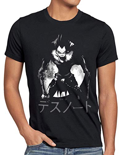 style3 Shinigami Ryuk Camiseta para Hombre T-Shirt Death Cuaderno Anime Yagami Note, Talla:L