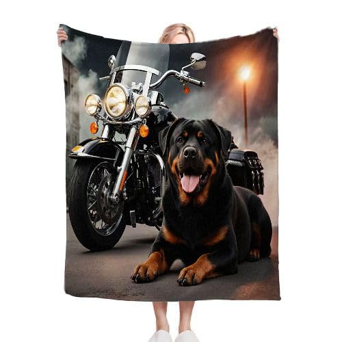 Couverture lit 2 personnes en flanelle microfibre haut de gamme motif motard 3D 220x240