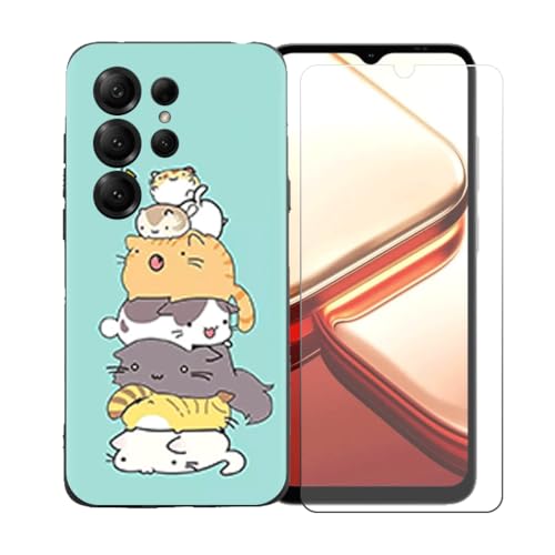 BMPNLSZ �K�p Doogee Note 56X Pro+HD�����K���X�ɓK�����ėpTPU�ی�J�o�[�A�V���J�Q���V�F���o���p�[�ی�o�b�N�V�F��-�K�p Doogee Note 56X Pro�ɓK����9�d�x�X�N���b�`�h�~�X�N���[���ی�J�o�[ LLM39