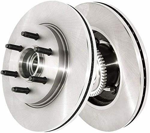 Image of Detroit Axle - 2WD 6 Lug Front Disc Brake Rotors Passenger Side Brake