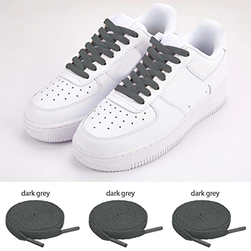 Image of ZHENTOR 3 Pair Flat Shoe Laces for Sneakers, Shoelaces for Sneakers Athletic Running Shoes Boot Strings