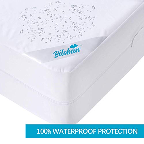 Biloban B0833SSKF4 Zippered Queen Mattress Protector (3/4/5/7/9/13Inches), Waterproof Mattress Cover & Encasement thumb #2