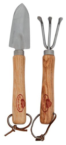 Esschert Design Mini-Tools Schippe und Harke, ca. 3,4 cm x 2,3 cm x 19 cm