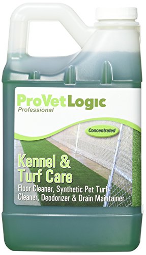 ProVetLogic Kennel Care, Pet Floor Cleaner, Synthetic Pet Turf Cleaner, Deodorizer and Drain Maintainer, Concentrated, 64 Ounces, 2-Pack...