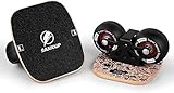 Free Skates Portable Roller Road Drift Skates Plate, with Maple Deck Anti-Slip, Board Split Skateboard with PU Wheels High-end Bearings (Black)