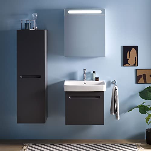 Duravit No.1 Basin taps, Size M (spout Height 117 mm), Basin Mixer tap, Basin Mixer tap with Energy-Saving FreshStart Function, Chrome - Image 4
