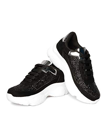 Image of Vendoz Women Casual High Heel Sneakers I Cushioned Insole I All Day Comfortable I Lightweight and Stylish Shoes for Girls CNV6015