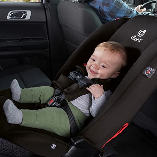 Diono Radian 3R, 3-In-1 Convertible Car Seat, Rear Facing & Forward Facing, 10 Years 1 Car Seat, Slim Fit 3 Across, Jet Black #TOP7