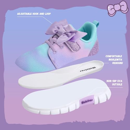 WateLves Girls Sneakers Lightweight Walking Shoes Comfortable Running Tennis Shoes for Toddler Little Kid/Big Kid4