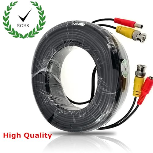 Mycotech CCTV Kabel Kombikabel Video Strom Kabel BNC Koax 5m 10m 20m 30m 50m Analog Coax + DC Power für Videoüberwachungskamera CVBS - HDCVI - AHD - HDTVI - Kameras (5m)