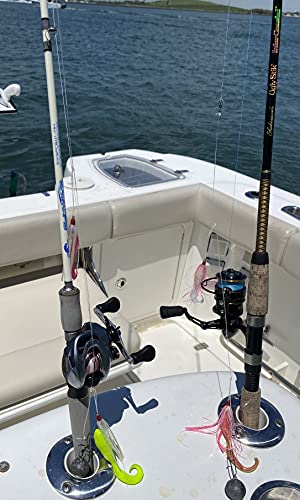 Uncle Mo’s Tackle - 10 Pack Fluke Flounder Killer Hi-Lo Rig – White Mylar Teaser For Saltwater – Bkk Black Size 3/0 Octopus Hook - 30Lb Heavy Duty Mono 2Ft Long - Black Duo-Lock Snaps #TOP6