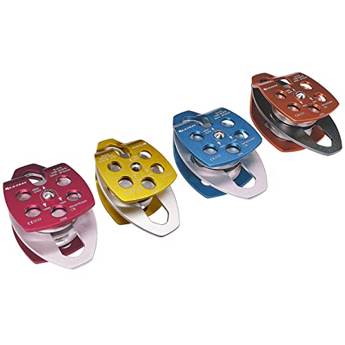 Sepeak 30Kn Large Rescue Climbing Pulley Double Sheave With Swing Plate,Ce Certified Portable Outdoor Safety Pulley For Backyard Zipline,Climbing&Rock Lifting,Fits Rope Up To 16 Mm/Holds Up To 6750Lbs #TOP6
