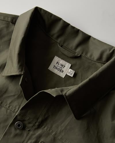 Image of Huckberry Flint and Tinder Dry Wax Trucker Jacket, Unlined Mens Lightweight Cotton Jacket