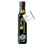 Kräuterland Schwarzkümmelöl 250ml, ungefiltert, kaltgepresst, Omega 3-6-9, ohne Zusatz von Aromen & Konservierungsstoffe, hoher Thymochinin, mild, mühlenfrisch aus unsrer hessischen Ölmühle