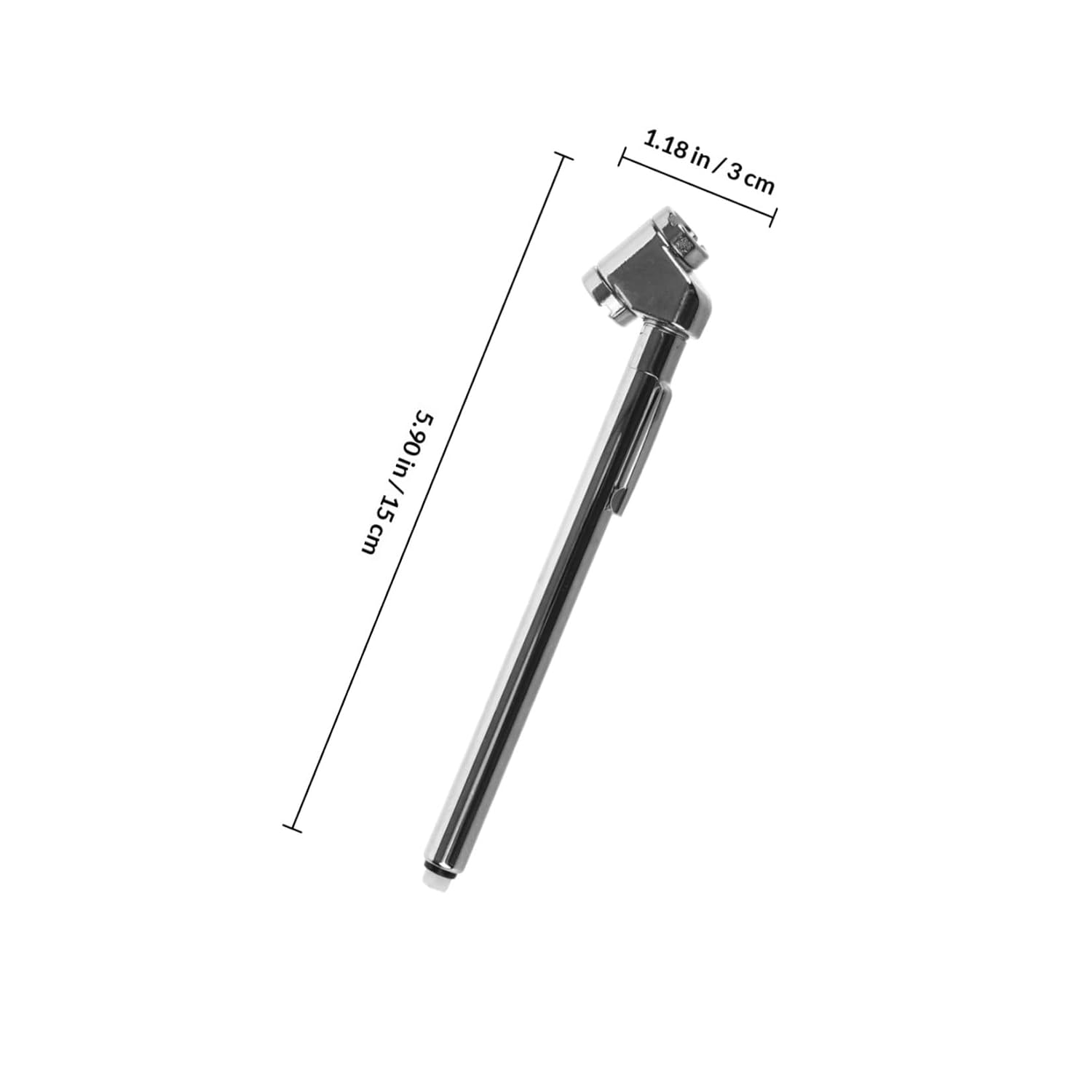 Totority Vehicle Tire Pressure Gauge Pencil Style Analog Tire Pressure Meter for Cars and Bikes with Dual Head