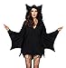 Leg Avenue Costume Cozy Chauve-Souris pour Femme Noir Taille L