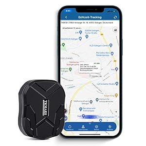 GPS Tracker Children, Small GPS Tracker Real Time Tracker Emergency Alarm, SOS, Real Time Positioning, GPS Track, Valuables, Car, Bicycle